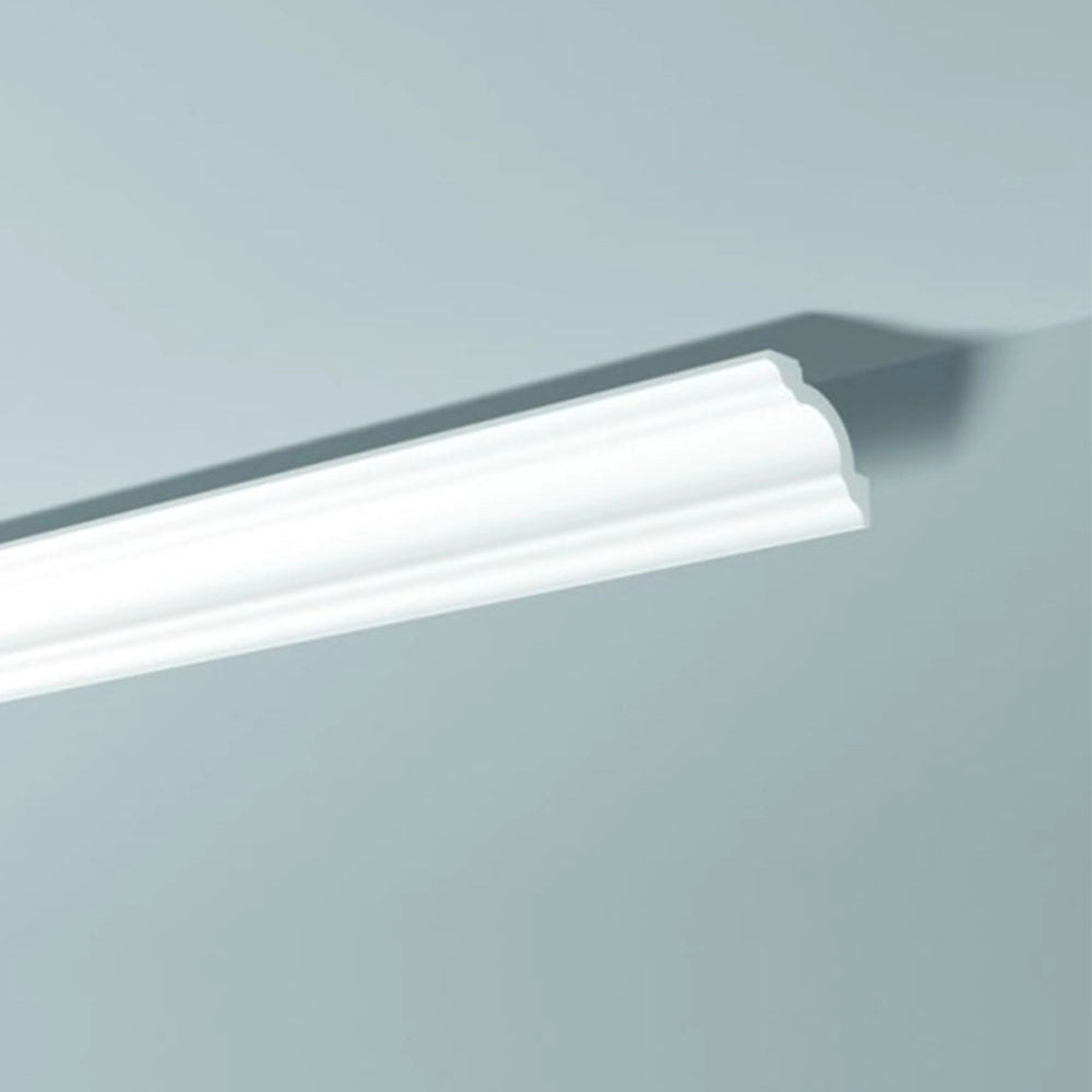 NOMASTYL® NMC 2m Ceiling Coving on plain wall and ceiling Decormania UK